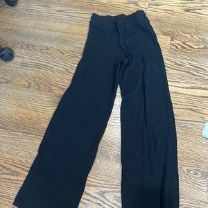 zara black cuff off sweatpants size medium
